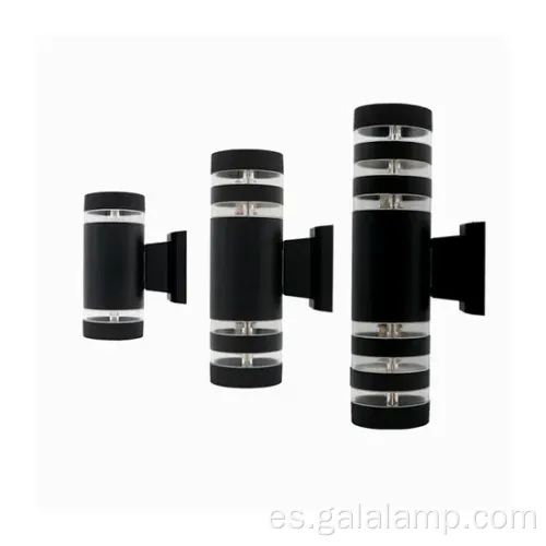 Lámpara de pared exterior de doble captura de doble cabeza impermeable